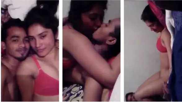 Teen Young Lovers Enjoying After College Class Bunk