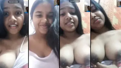 Cutie College Girl Showing Boobies VC Video